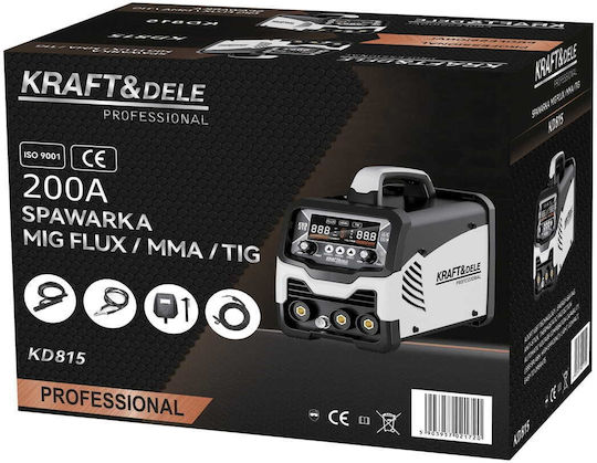 Mig Flux Mma Tig Welding Machine Kraft&dele Igbt 200a Lcd Kd815