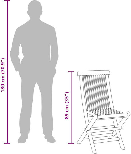 Garten- und Outdoor-Möbelset 5 Stück Natürliche
