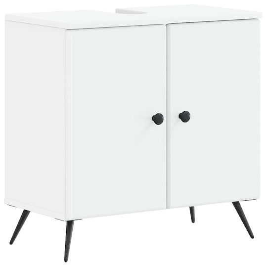 vidaXL Vanity Unit Without Sink W59.5xD31.5xH59cm White