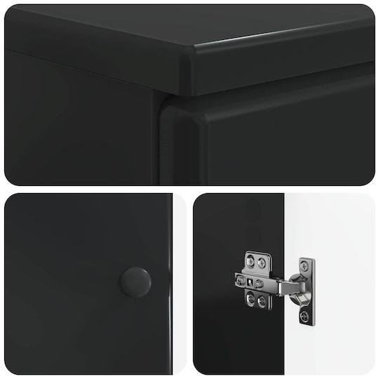 vidaXL vidaXL Bathroom Vanity Unit Without Sink W59.5xD31.5xH59cm Black