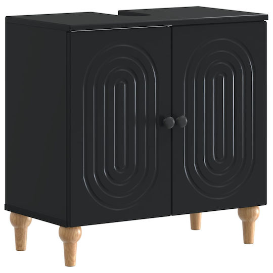 vidaXL vidaXL Bathroom Vanity Unit Without Sink W59.5xD31.5xH59cm Black