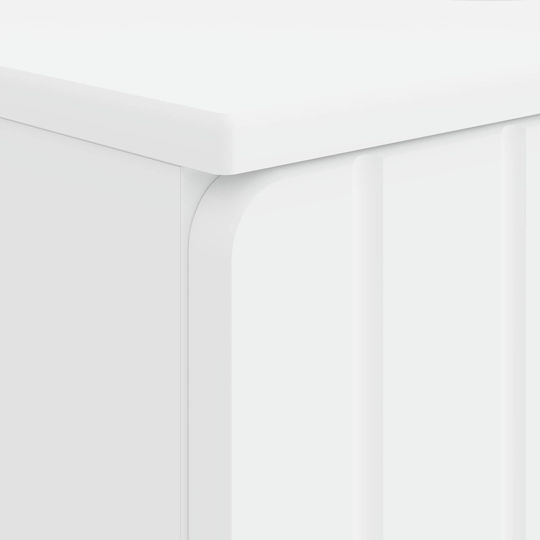 vidaXL Бял Плот Без Мивка Ш59.5xД31.5xВ59cm