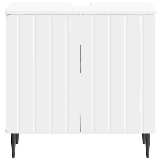 vidaXL Бял Плот Без Мивка Ш59.5xД31.5xВ59cm