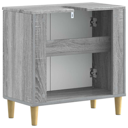 vidaXL Баня маса без мивка Ш59.5xД31.5xВ59cm Сив
