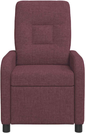 Relax Sessel mit Fußhocker Lila 66x95x100cm
