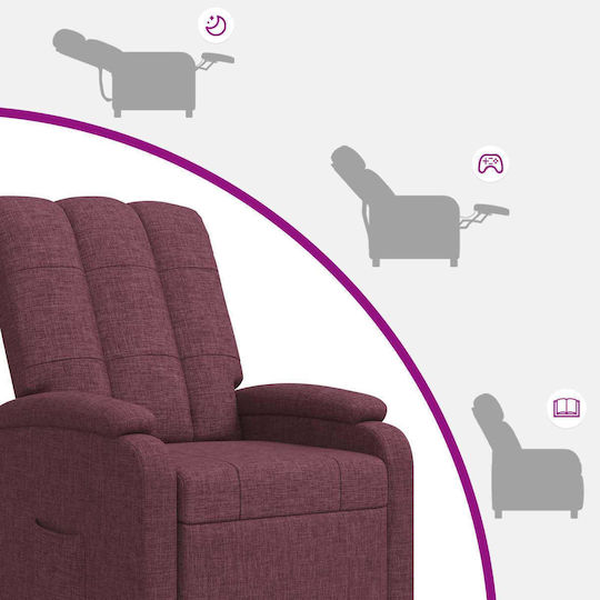 Relax Armchair Purple 66x95x100cm
