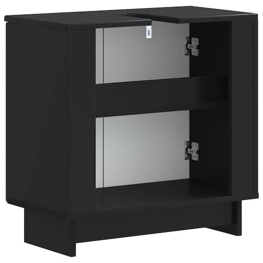 vidaXL Bathroom Vanity Unit Without Sink W59.5xD31.5xH59cm Black