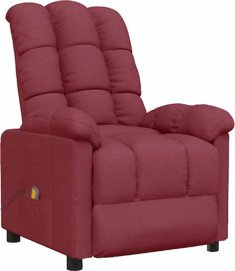 Relax Sessel Friseurwaschbecken mit Fußhocker Burgundisch 74x99x102cm