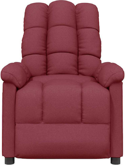 Relax Sessel Friseurwaschbecken mit Fußhocker Burgundisch 74x99x102cm