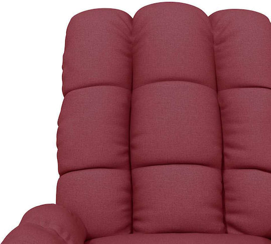 Relax Sessel Friseurwaschbecken mit Fußhocker Burgundisch 74x99x102cm