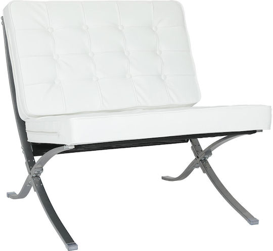 Casablanca Sessel aus Kunstleder Leuko 75x78x78cm