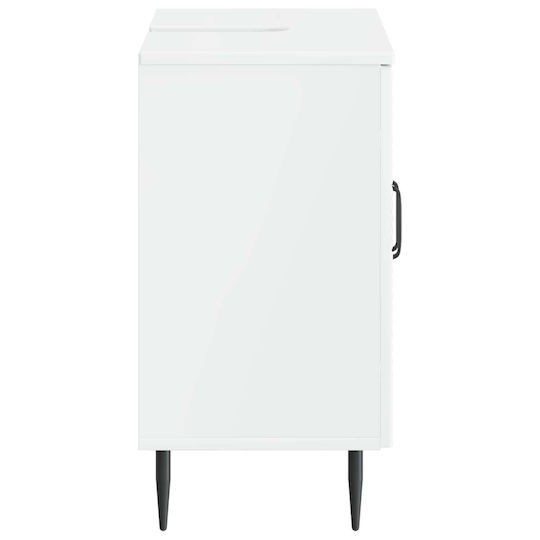 vidaXL Бял Плот без мивка Ш59.5xД31.5xВ59cm
