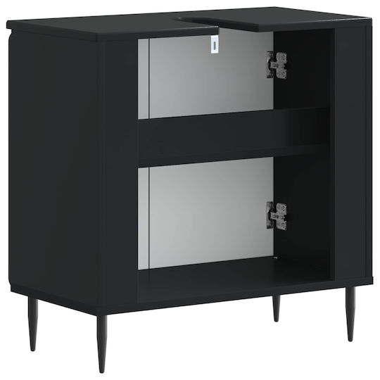 vidaXL vidaXL Bathroom Vanity Unit Without Sink W59.5xD31.5xH59cm Black