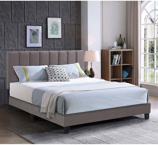 Allegro Κρεβάτι Διπλό για Στρώμα 140x190cm Καφέ Allegro Κρεβάτι Διπλό για Στρώμα 140x190cm Καφέ