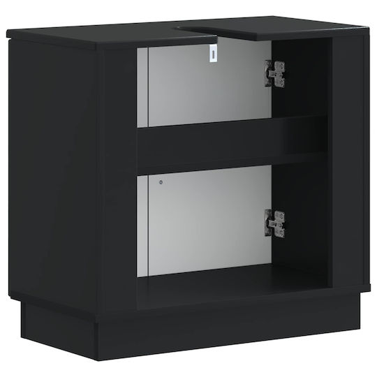 vidaXL Bathroom Vanity Unit without Sink W59.5xD31.5xH56cm Black