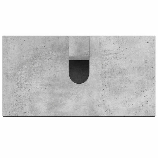 vidaXL Bathroom Vanity Unit Without Sink W59.5xD31.5xH59cm Concrete Grey