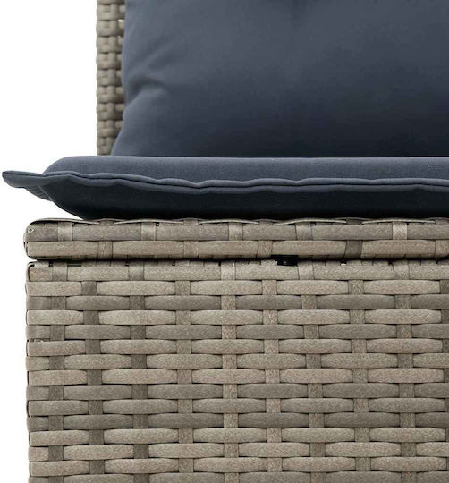 Set Sala De Mese Pentru Exterior 6 Piese Gri Cu Perne