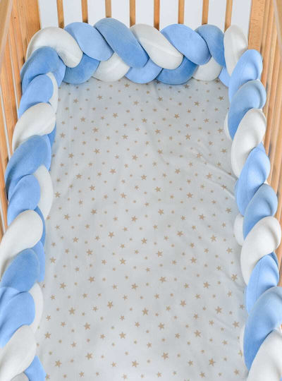Cangaroo Braidy Панта Плетена Вътрешен White Blue 13x220см