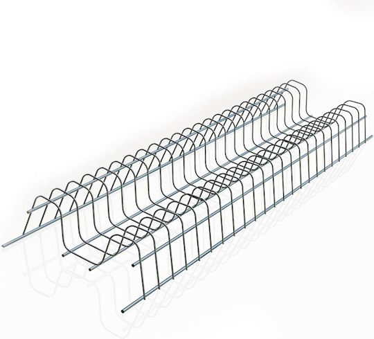 Cabinet Dish Rack Metallic 76.5cm Silver