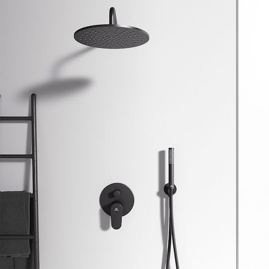 Ideal Standard Cerafine O Built-in Faucet Mixer for Shower 2 Exits Black