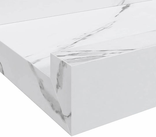 Ράφια Λευκά (4τμχ) 60x9x3εκ.