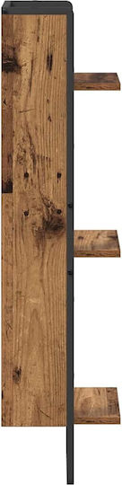 Wandregal Aus Alt Holz 30x25x100cm