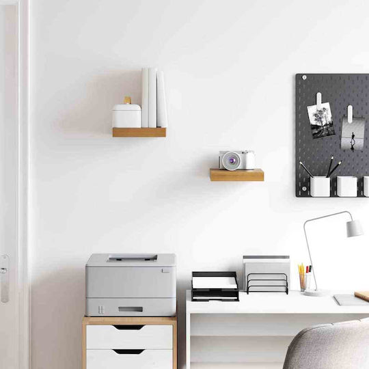 Brown Wall Shelves 2 Pieces 23x23.5x4cm