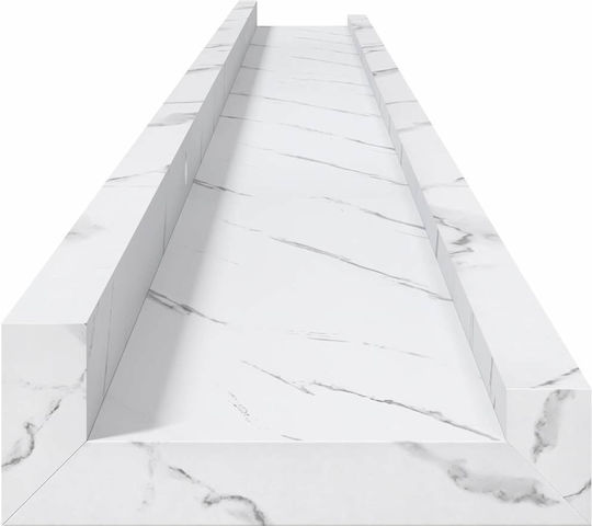 Ράφια Λευκά (4τμχ) 115x9x3εκ.