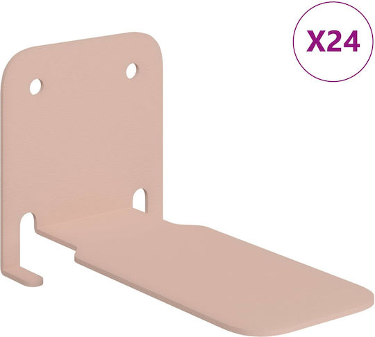 Pink Wall Shelves 24 Pieces 10.8x6x6.6cm