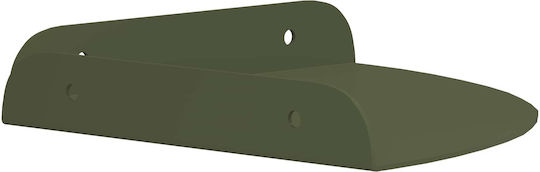 Floating Wall Shelves Olive Green Set of 4 Pieces 18x18x2cm
