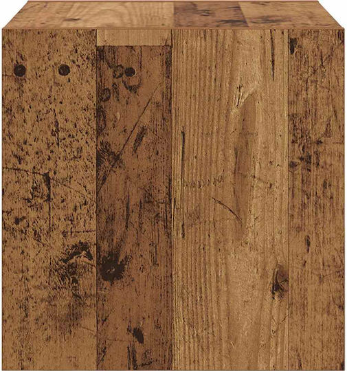 Wall Shelf Old Wood 37x37x37cm