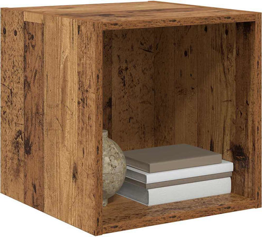 Wall Shelf Old Wood 37x37x37cm