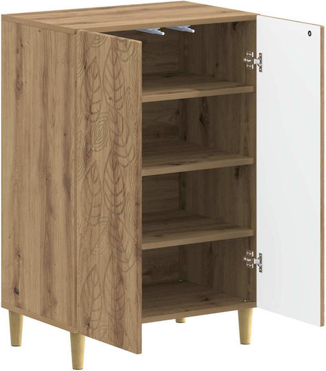Delft Дървен шкаф за обувки за ботуши/боти, Бежов, Д59.5xШ39.5xВ90cm