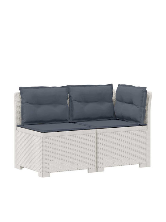 Canapea Cu Două Locuri De Exterior Din Rattan Cu Perne