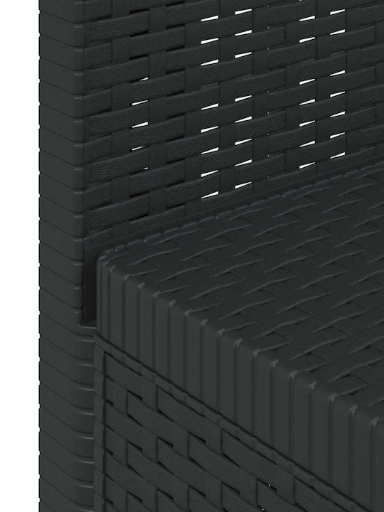 Τριθέσιος Καναπές Εξωτερικού Χώρου Rattan με Μαξιλάρια