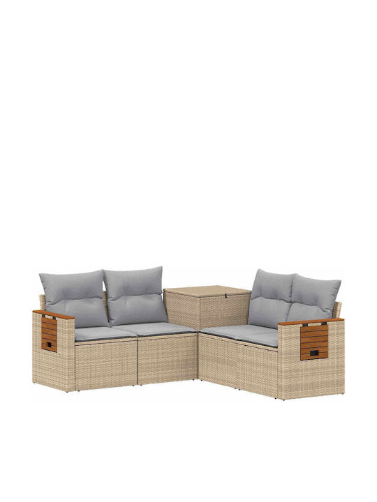 Canapea De Colț Pentru Exterior Din Rattan