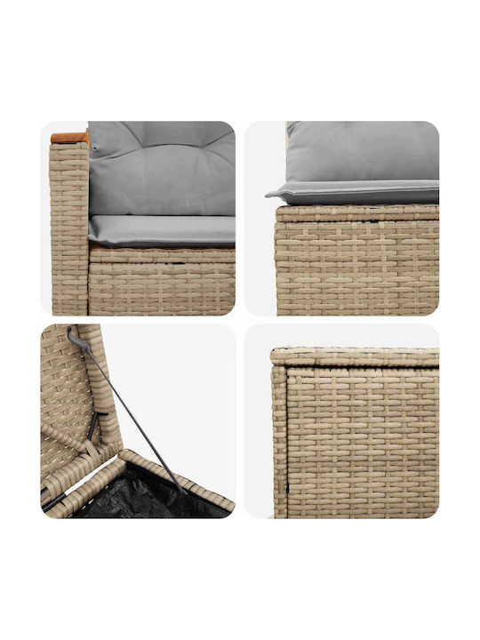 Γωνιακός Καναπές Εξωτερικού Χώρου Rattan