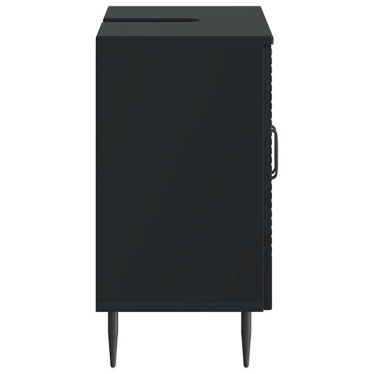 vidaXL Плот без мивка Ш59.5xД31.5xВ59cm Черен