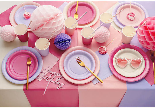 PartyDeco Τραπεζομάντηλο Ροζ 137x183εκ.
