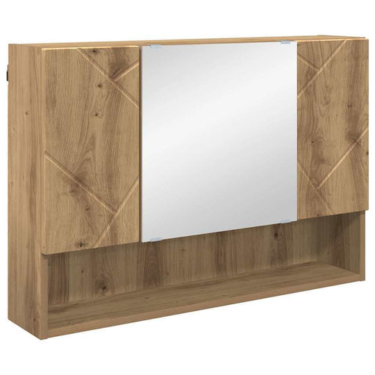 vidaXL Blat cu Lavoar, Oglindă & Coloană L30xW35xH192cm Coffee