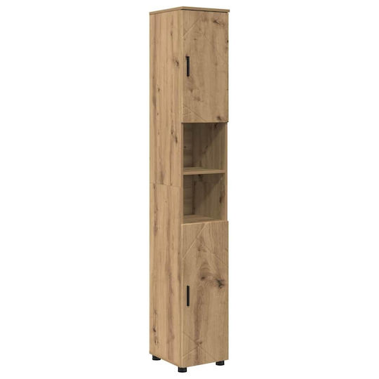 vidaXL Blat cu Lavoar, Oglindă & Coloană L30xW35xH192cm Coffee