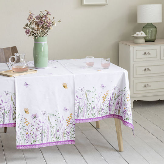 Nima Tischtuch Spring Dream Lila 150x190cm