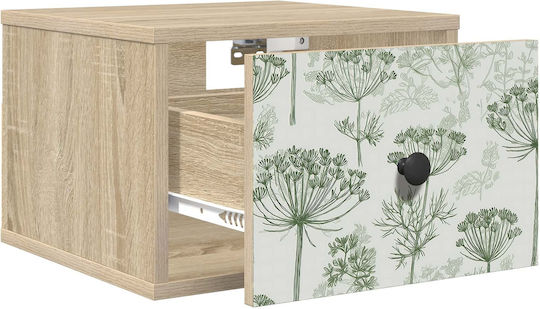 Nachttisch Holz Beige 36x33x25cm