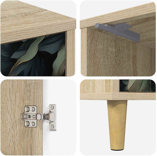 Nachttische Lochem Holz Beige 2Stücke 36x33x50cm