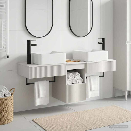vidaXL Bathroom Vanity Unit Without Sink W53xD35xH39cm White