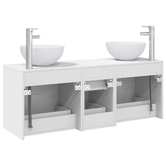 vidaXL Πάγκος χωρίς Νιπτήρα Μ49.5xΒ35xΥ63cm Λευκό