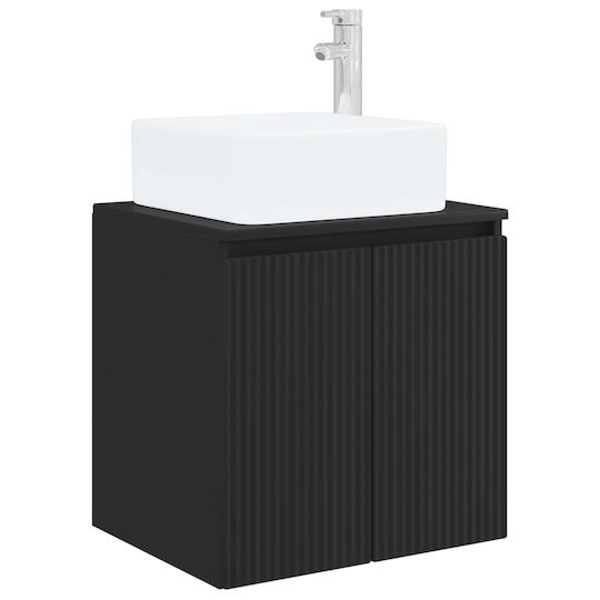 vidaXL Bathroom Vanity Unit Without Sink W53xD35xH63cm Black