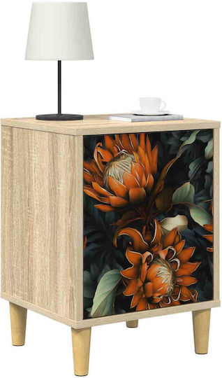 Nachttische Lochem Holz Beige 2Stücke 36x33x50cm