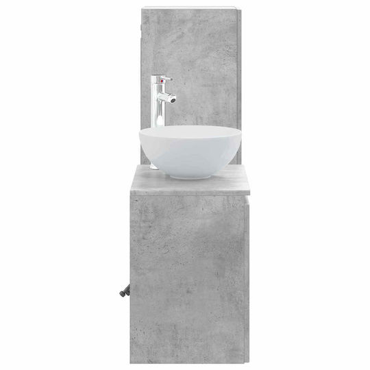 vidaXL Плот Без Мивка Ш33xД34.5xВ100cm Сив Бетон