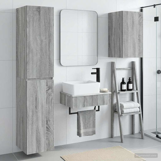 vidaXL Πάγκος χωρίς Νιπτήρα Μ33xΒ34.5xΥ160cm Γκρι Sonoma